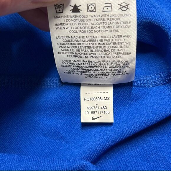 NWT Nike Therma Dri Fit Slim Fit Mock Neck Long Sleeve Shirt Large - Picture 9 of 11